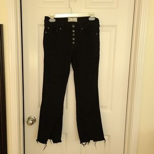 COPY - NEVER WORN FREE PEOPLE BLACK DENIM ANKLE J…
